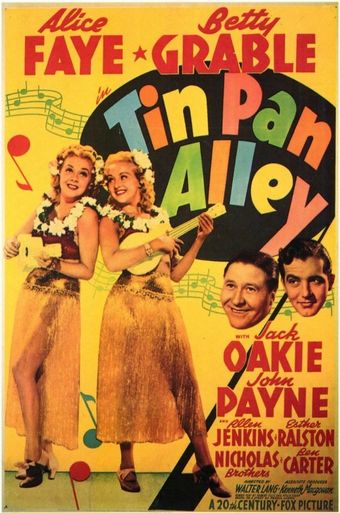 tin pan alley 1940 poster