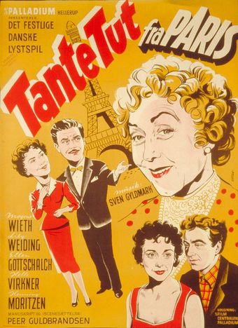 tante tut fra paris 1956 poster