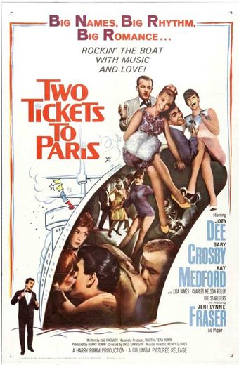 two tickets to paris 1962 poster