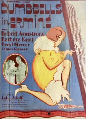 dumbbells in ermine 1930 poster