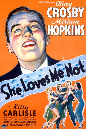 she loves me not 1934 poster