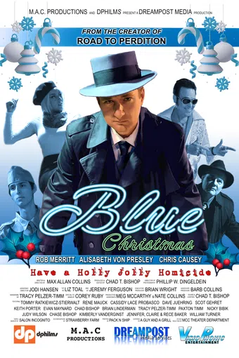 blue christmas 2024 poster