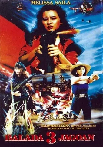 balada tiga jagoan 1990 poster