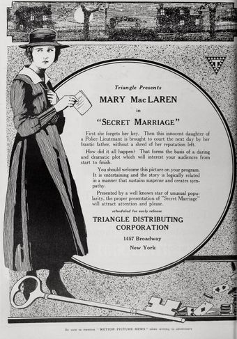 secret marriage 1919 poster