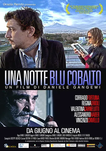 una notte blu cobalto 2009 poster