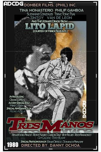 tres manos 1980 poster