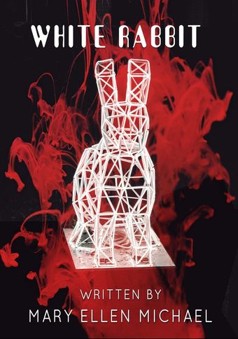 white rabbit poster