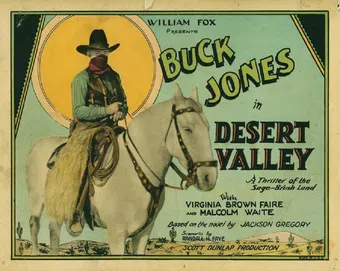 desert valley 1926 poster