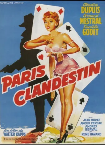 paris clandestin 1957 poster