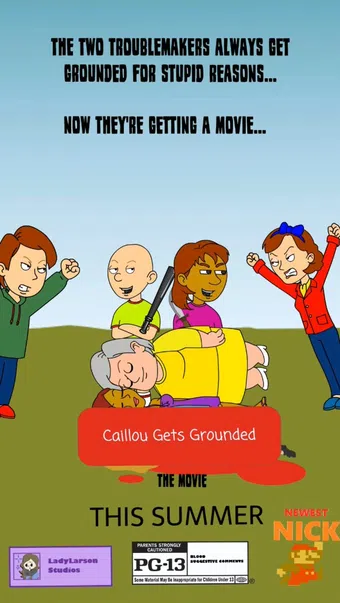 the caillou gets grounded movie 2016 poster