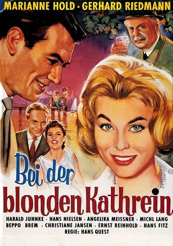 bei der blonden kathrein 1959 poster