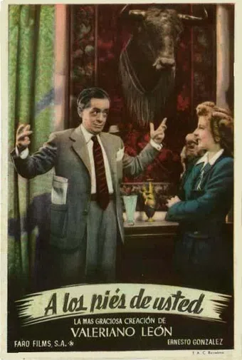 a los pies de usted 1945 poster