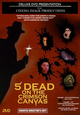 5 dead on the crimson canvas 1996 poster