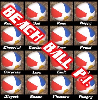 beach ball p.i. 2012 poster