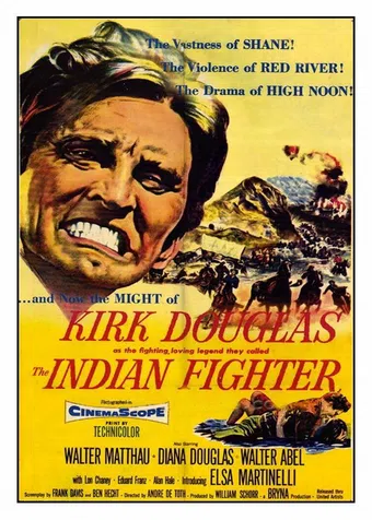 the indian fighter 1955 poster