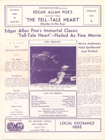 the tell-tale heart 1934 poster