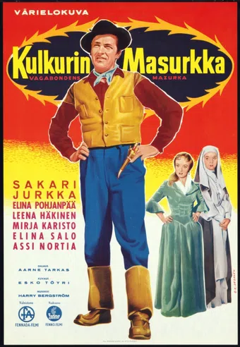 kulkurin masurkka 1958 poster