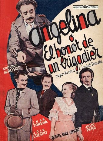 angelina o el honor de un brigadier 1935 poster