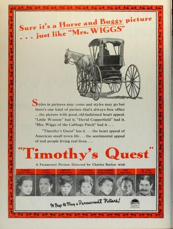 timothy's quest 1936 poster