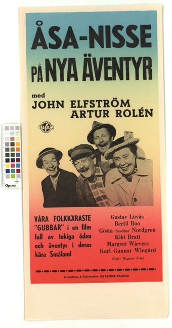 åsa-nisse på nya äventyr 1952 poster