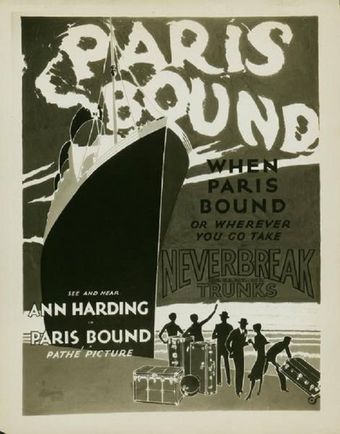 paris bound 1929 poster