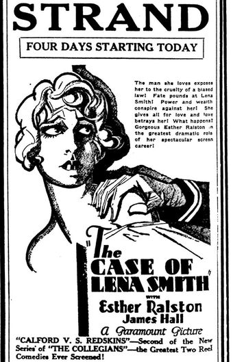 the case of lena smith 1929 poster