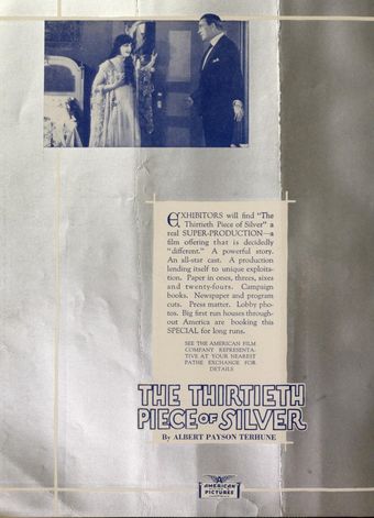 the thirtieth piece of silver 1920 poster