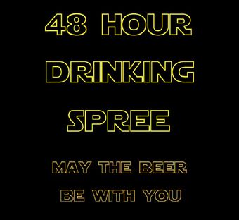 48 hour drinking spree 2020 poster