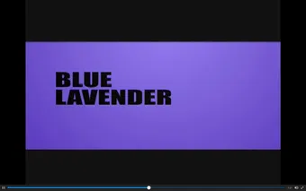 blue lavender poster