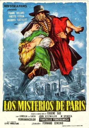 i misteri di parigi 1957 poster