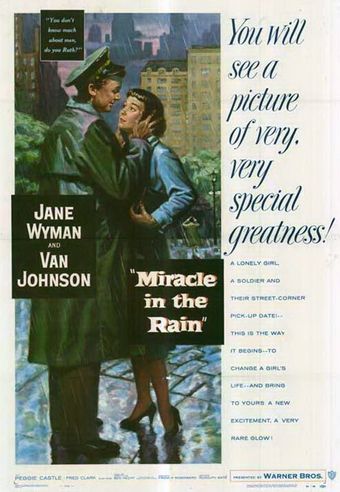 miracle in the rain 1956 poster