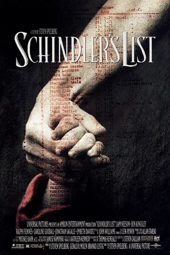 schindler's list 1993 poster