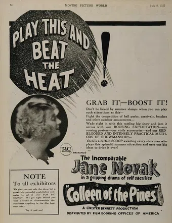 colleen of the pines 1922 poster