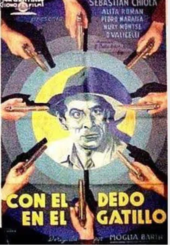 con el dedo en el gatillo 1940 poster