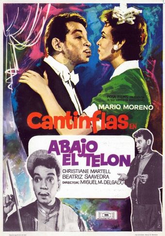 abajo el telón 1955 poster