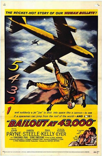 bailout at 43,000 1957 poster