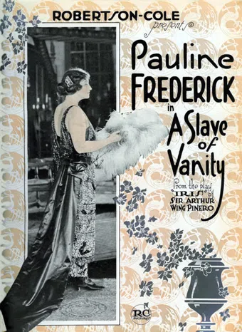 a slave of vanity 1920 poster