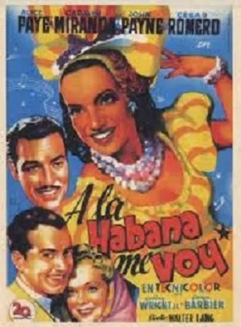 a la habana me voy 1950 poster