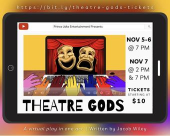 theatre gods: a virtual comedy 2021 poster