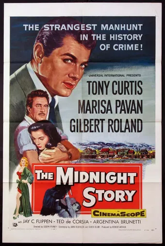 the midnight story 1957 poster