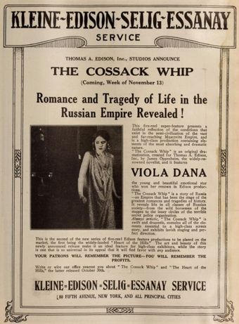 the cossack whip 1916 poster