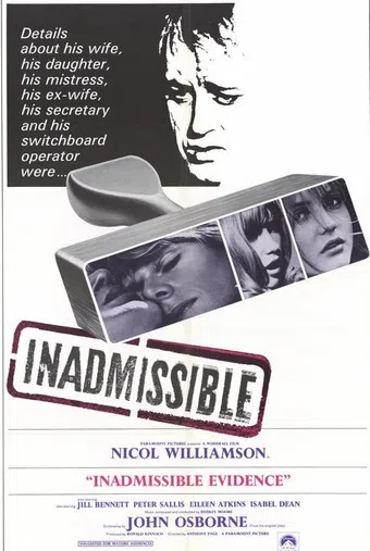 inadmissible evidence 1968 poster