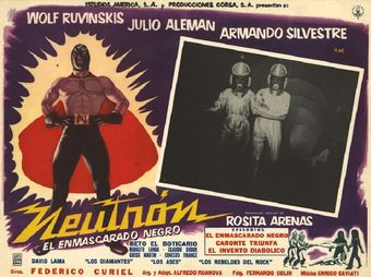 neutrón, el enmascarado negro 1960 poster