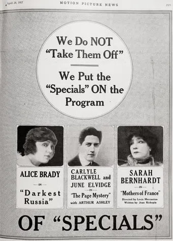 the page mystery 1917 poster