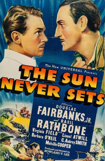 the sun never sets 1939 poster