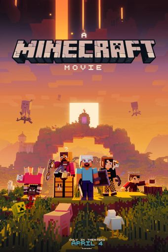 a minecraft movie 2025 poster