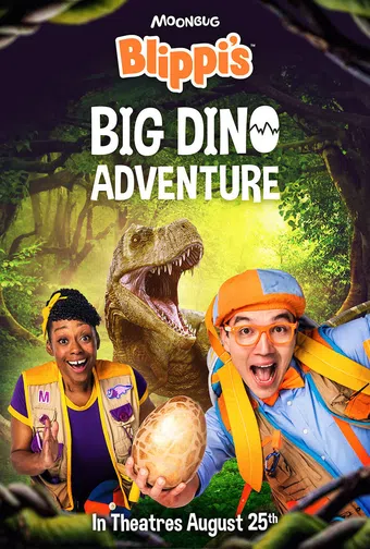 blippi's big dino adventure 2023 poster