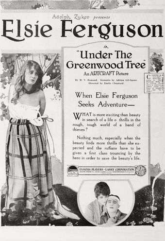 under the greenwood tree 1918 poster