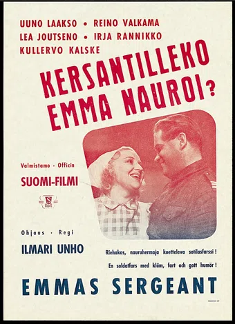 kersantilleko emma nauroi? 1940 poster