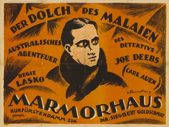 der dolch des malayen 1919 poster